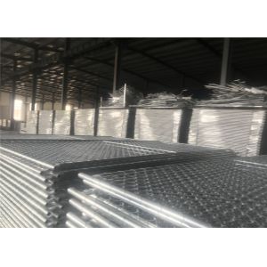 China Chain Wire Temporary Fencing Mesh 2 x 2 6ft x 10ft with a 1 3/8 pipes 16GA temporary mesh fence for sale on sale