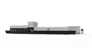 China Video-Lever Glass Tempering &amp; Bending Furnace for automobile glass factory