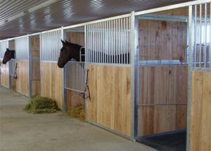 China Ultimate Modular Horse Stall Fronts Bamboo / Pine Infill Option Avaliable OEM factory