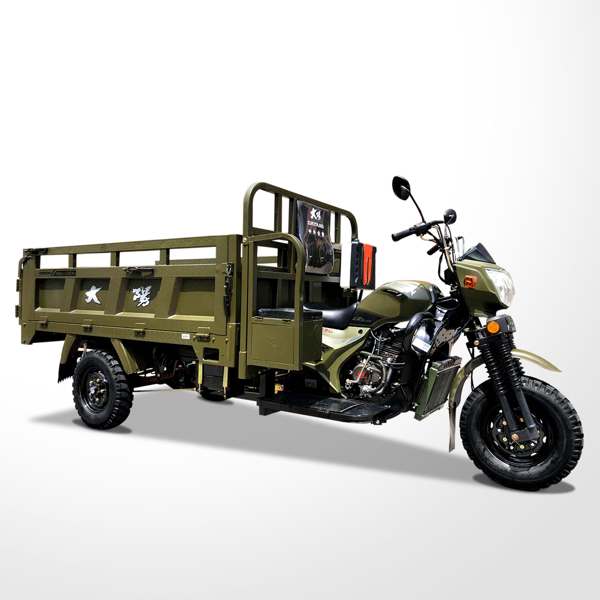 Customized Power Wheels 200CC/250CC/300CC 3 Wheels Motorcycle Tricycle with Green Body