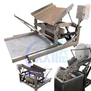 China fish shrimp Processing plant production line feeder electric raw material pouring platform Factory direct sales factory