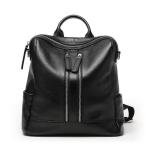 Genuine Leather Backpacks Women Double Shoulder Bags for Trave