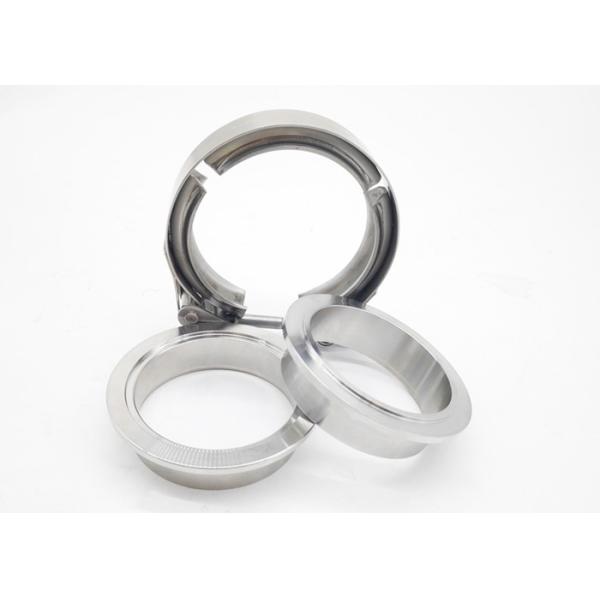 China 3" 2.2mm Exhaust V Band Clamp Interlocking Flange Set factory