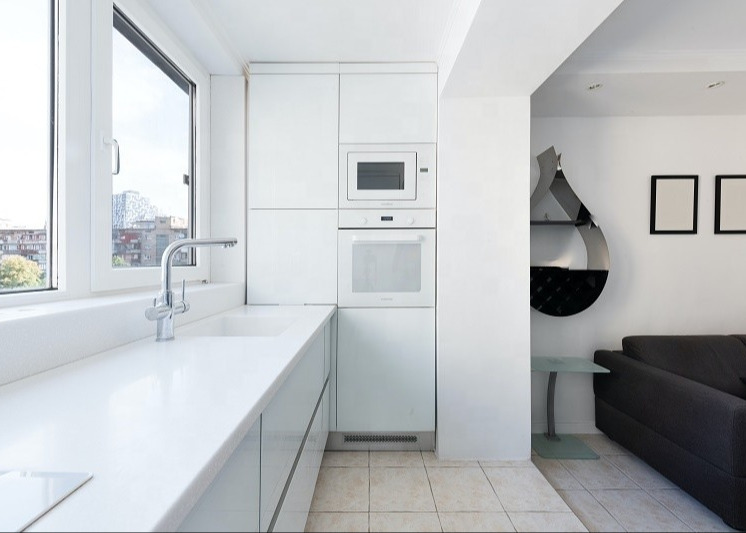 450MM Blue Modern Modular Kitchen Cabinets