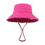 Sun Prevent Cotton Canvas Wide Brim Bucket Hat Beach Bucket Hat Stylish