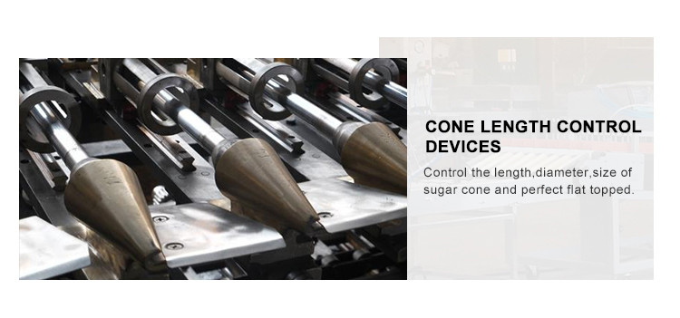 5200pcs / Hours Sugar Cone Making Machine Industrial Ice Cream Cone Production Line