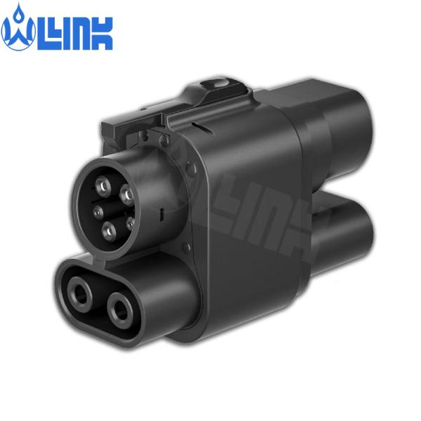 China Combo Adapter Dc Fast Charger Fast Charger 150a Ccs Dc 150a Plug Connector Ev Car Adapter Ccs2 to Ccs1 for Vehicle factory