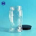 Leak Proof Clear 1000ML PET Food Packaging Jar World Cup Shape