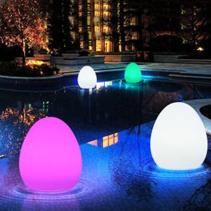 China IP65 Waterproof Egg Shaped LED Lights Rechargeable For Christmas Decoration factory