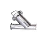 Sanitary Stainless Steel Y Type Water Filter with Dis Standard Clamped