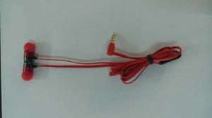 China in ear high quality earphone with mic in red color (MO-EM002) factory