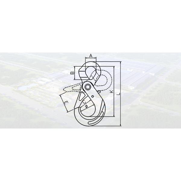 SLR289-ITALY TYPE EYE SELF LOCKING HOOK