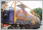 20FT Chemical Tank Trailer , Pneumatic Valve Chemical Transport Tanks Plastic