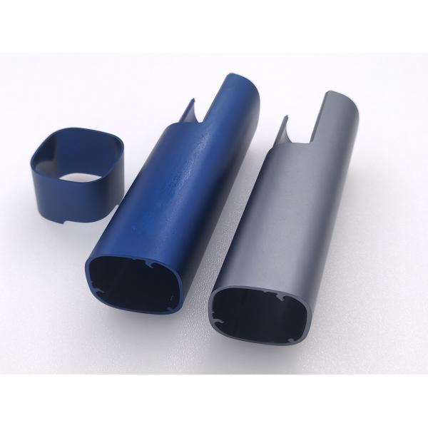 China Blue Stamped Aluminum Parts Electronics Shell  Anodic Oxidation Plated factory