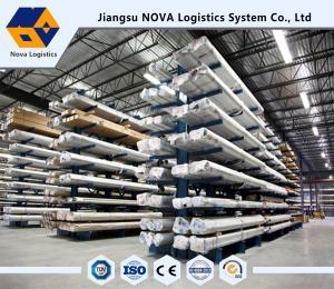 China Steel Cantilever Warehouse Storage Racking , Level Height Adjustable factory