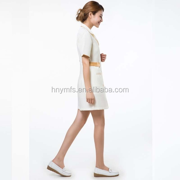 Women'S Multi Pockets Nurse Medical Scrub Suit 65% Cotton Material