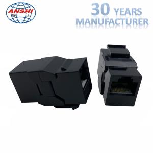 China 8P8C Female RJ45 Cat6A UTP Keystone Jack With Phosphor Bronze Contact factory