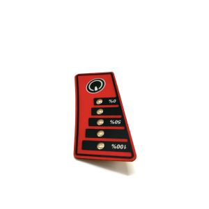 China Polyester Embossing LED Membrane Switch 0.125mm Thickness With Glossy Finished Interface factory
