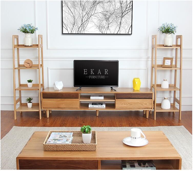 High Quality Wooden Furniture New Model TV Stand TV Showcase Images