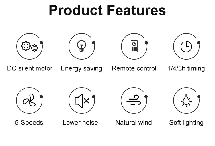 110-240V/50Hz-60Hz Input Voltage 1stshine Ceiling Fan Wholesalers with and LED Light