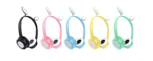 China LED cat ear children wireless luminous headphone bluetooth sports headphones factory