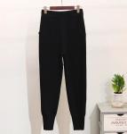 High Quality Sequins Flower Long-Sleeved Knitwear Sweater Casual Pants 2 Piece