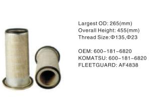 China 600-181-6820 Hydraulic Oil Filter Assembly Height 455mm OD 265mm factory