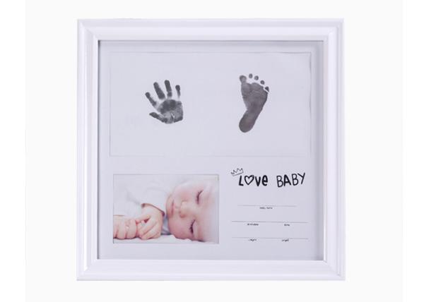 Newborn Baby Hand And Footprint Photo Frame Custom Design Keepsake Box Souvenir