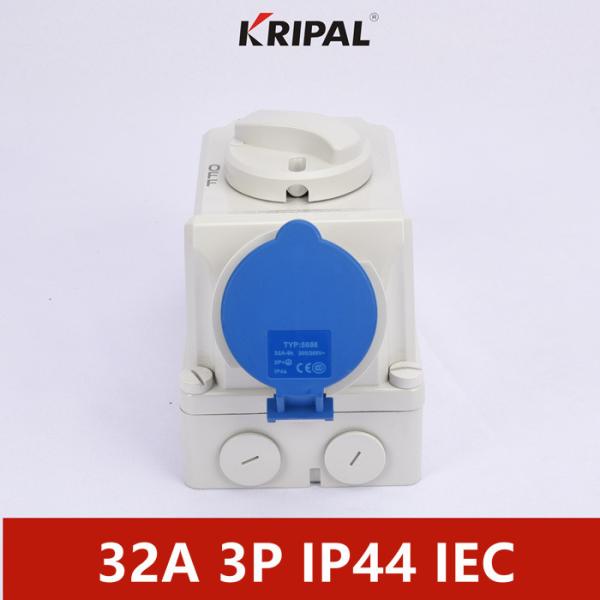 China IEC IP44 32A Single Phase Switch Socket With mechanical interlock factory