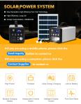 360WH Portable Solar Charging Station For Outdoor Emergency Power Supply