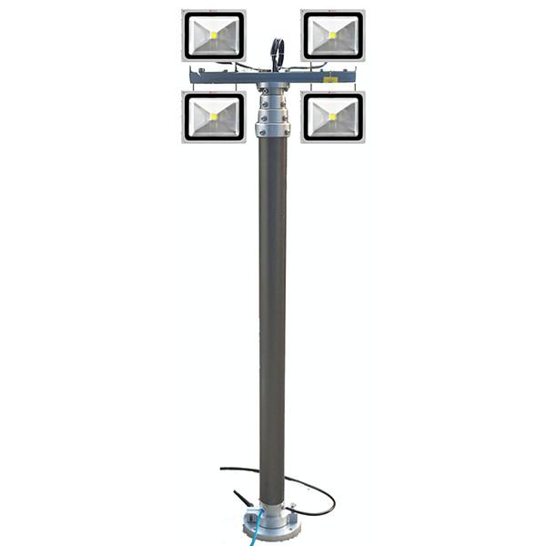China LED light tower-4x50W LED-4.2m pneumatic telescopic mast factory