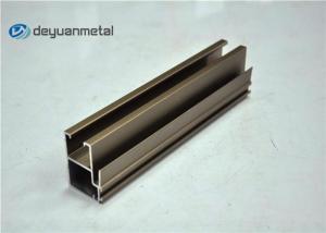 China Champagne Anodized Aluminium Shopfront Profiles , Aluminum Extrusions Stock Shapes factory