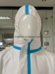 Disposable Microporous Coverall Type 4 5 6 Standard Heat Sealed Tape Seam
