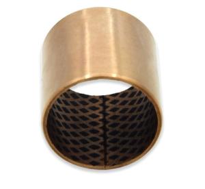 China Flanged Bronze Bushings Cusn8 DIN1494 / ISO 3547 Lubrication 090 Diamond Pockets &amp; Oil Grooves factory