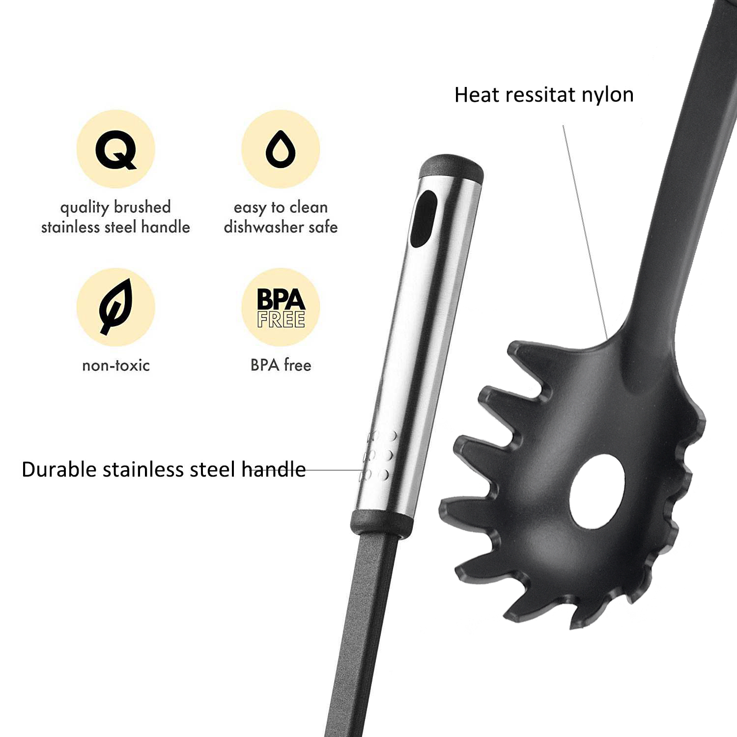 Kitchen Tools and Equipment Nonstick Nylon Cooking Utensil Set with Utensils Type