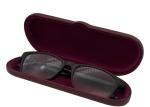Iron Leather Fancy Small Metal Reading Glasses Case