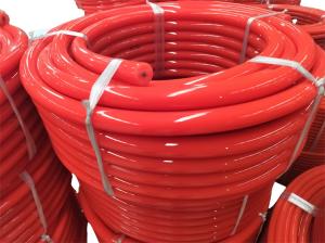 China Red Color Polyurethane PU Round Belt 90 A Shore Hardness Custom Logo factory