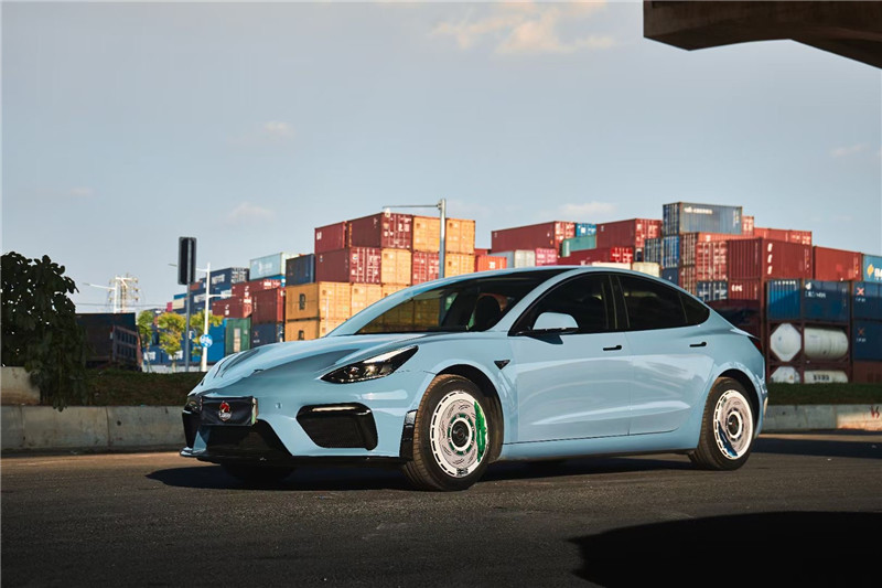 Auto Parts for Tesla Model 3 Body Kit PP Plastic Material MODEL 3 Upgraded GT4-style Front Bumper Body Kit