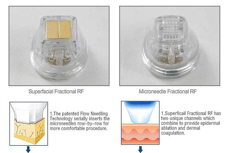 3 In 1 Fractional RF Machine Cooling Redness Removal Face Lifting Microneedling