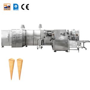 China 89 Plates Biscuit Making Equipment Barquillo Cone Maker 14kg / Hour on sale