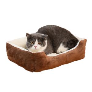 China Cute Cozy Cooling Orthopedic Dog Bed Square Waterproof Dog Crate Mattress factory