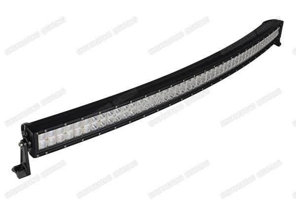 High Intensity 50 Inch Curved LED Light Bar 10 - 32V Double Row For Trains /