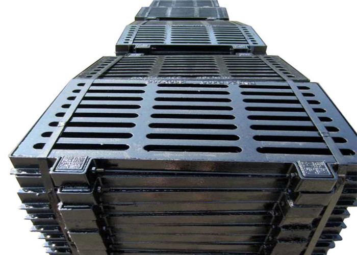 OEM Sand Casting Rainwater Outlet Grating Square Drain Cover Anti Corrosion