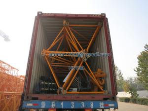 China Boom 55 Meter Tower Crane 45m Free Standing Height Tower Kren factory
