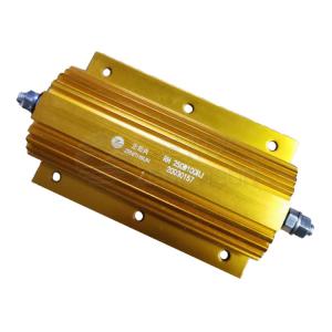 China 250W Gold Aluminum Clad Resistor Wire Wound High Power Led Load factory