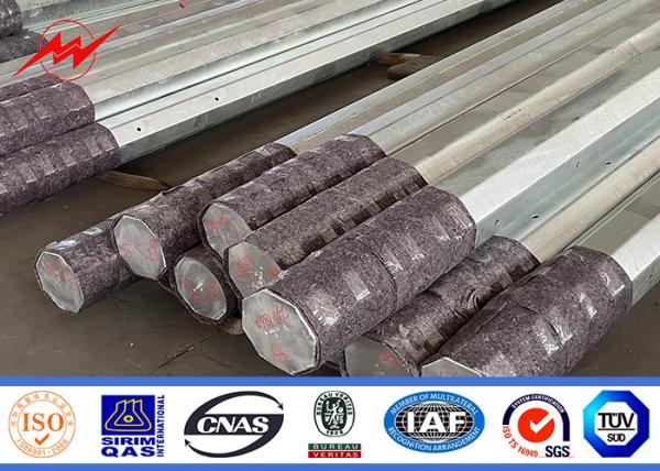 Hot Dip Galvanized Power Transmission Poles with Automatic Submerged Arc Welding
