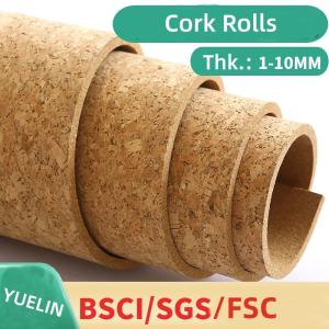 China Floral Cork Surface Cork Roll for Wall Cork Board Sheets Bulletin Board factory