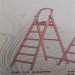 Foldable Carbon Steel Hand Truck White 6 Steps Pink Color