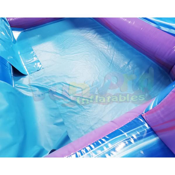 ROHS Ice Cream Bouncer Outdoor Inflatable Water Slides With Pool