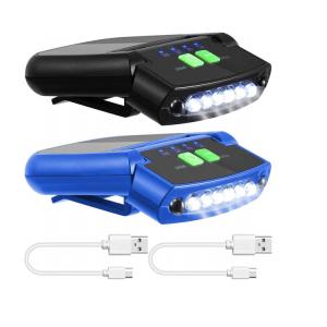 China IP44 Hands Free Headlamp Work Light Clip On Cap Rechargeable Work Headlight factory